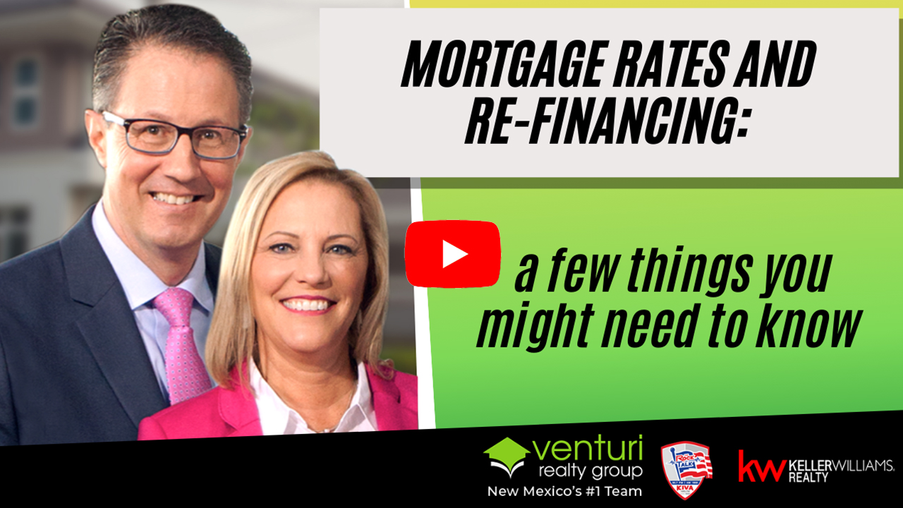 Mortgage rates and re-financing: a few things you might need to know