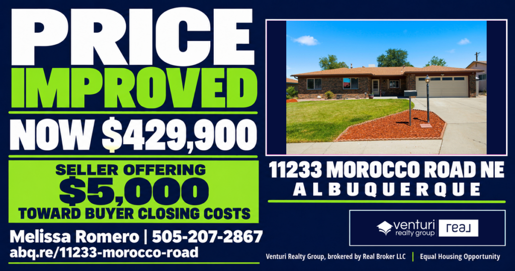 Price Improved at 11233 Morocco Road NE, With a $5,000 Closing-Cost Credit