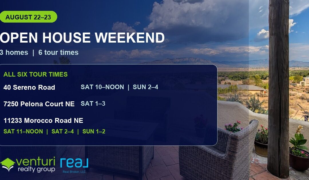 Albuquerque-Area Open Houses This Weekend: Three Homes to Tour August 22-23