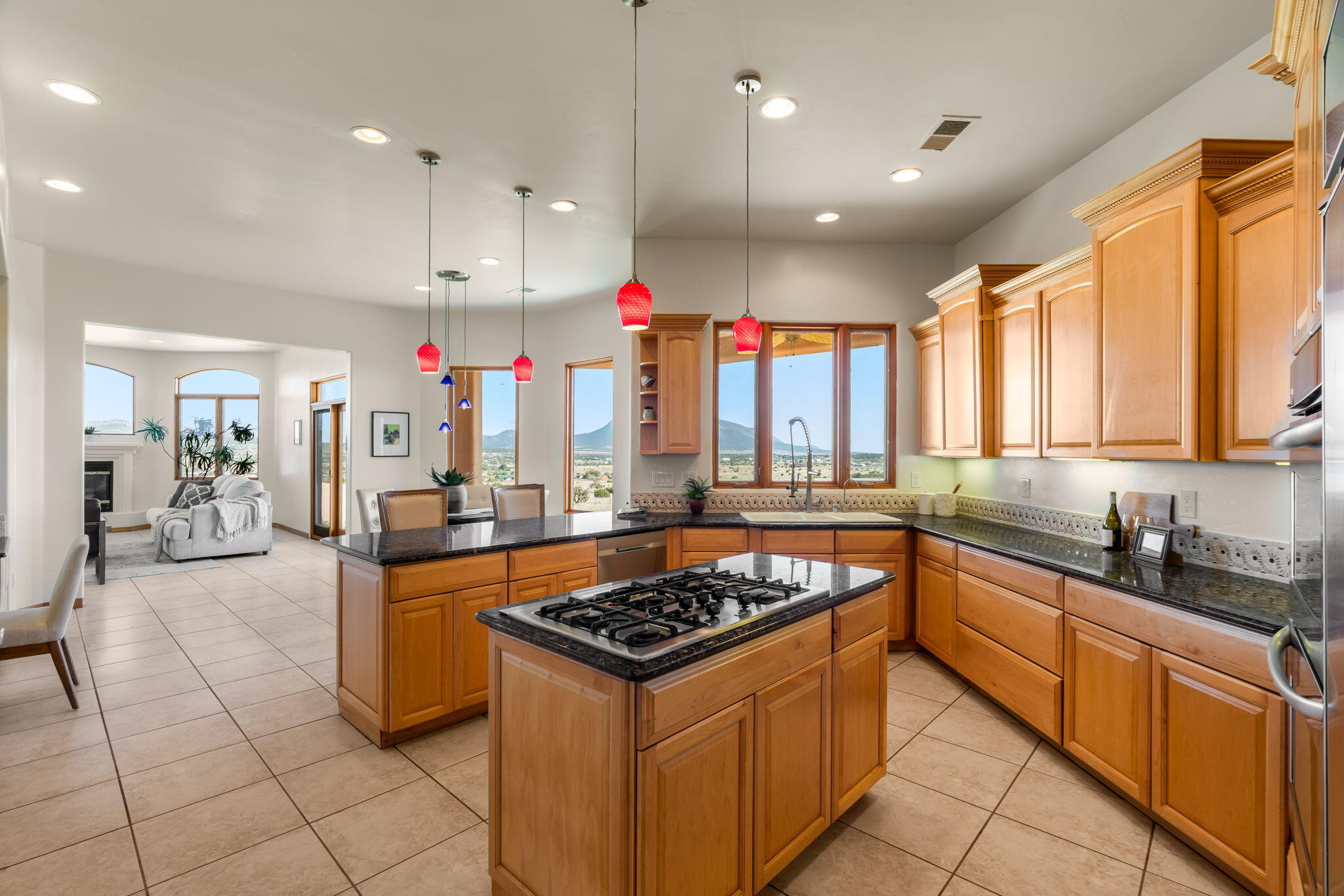 Spacious kitchen with island and extensive cabinetry at 31 Kramer Road